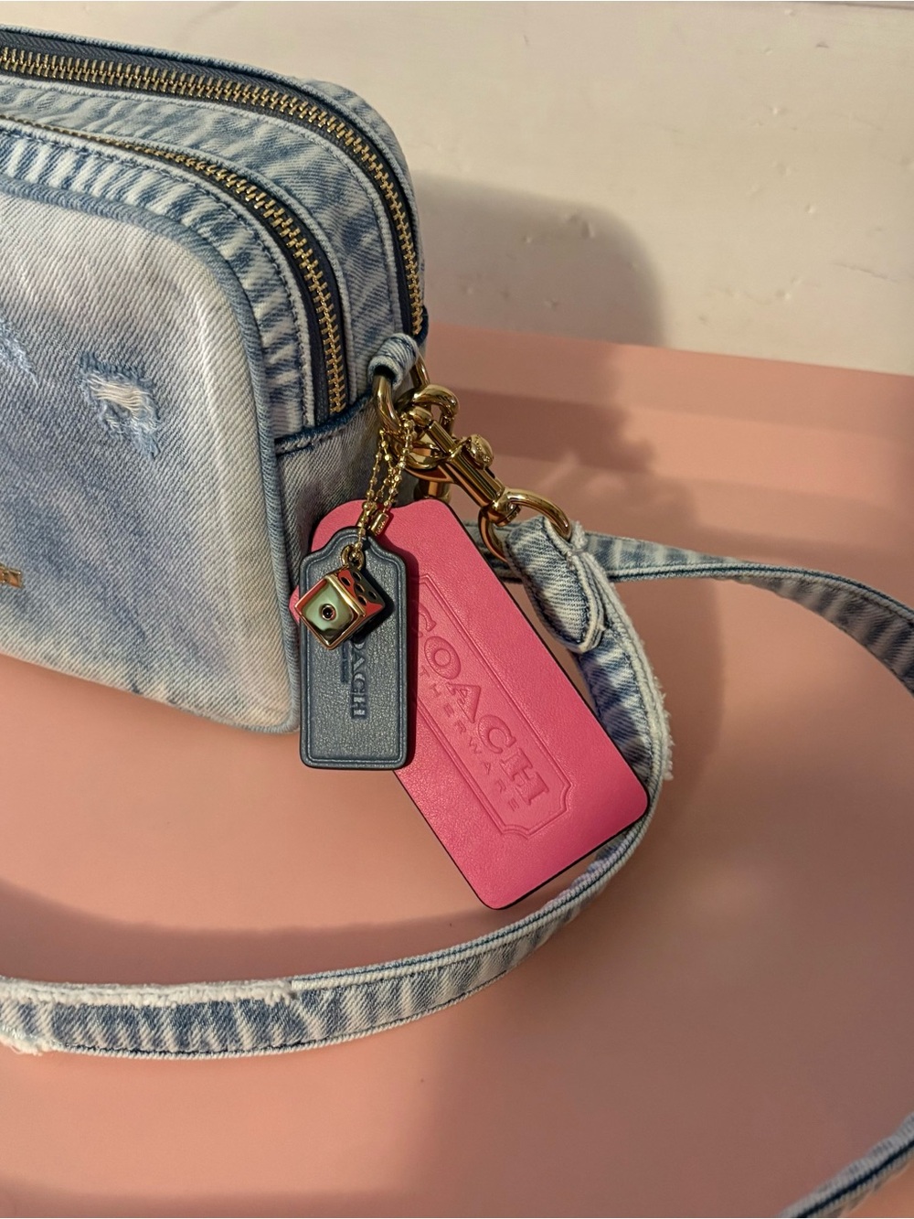 Coach Loved Denim Carey Bag NWOT - Picture 5 of 10